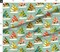 Beach Dogs Coastal Sailboat Whimsical Sailors Aqua Coral Custom Printed Fabric by Spoonflower Various Fabrics by the Yard or Fat Quarter